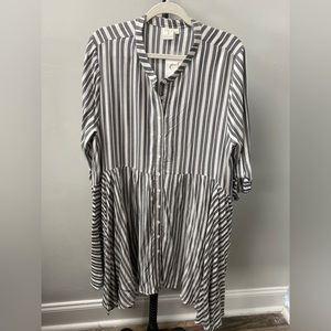 Adyson Parker Grey striped dress